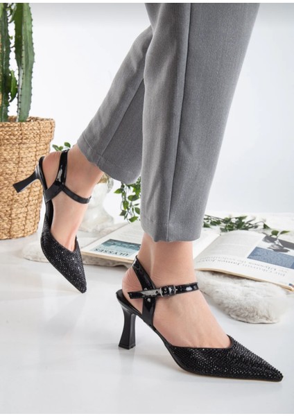 Taşbaskın Detaylı Abiye Kadın Ayakkabısı modelleri