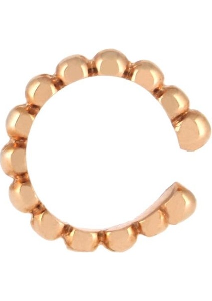 925 Ayar Gümüş Taşsız Oval Tasarım Kıkırdak Küpe modelleri