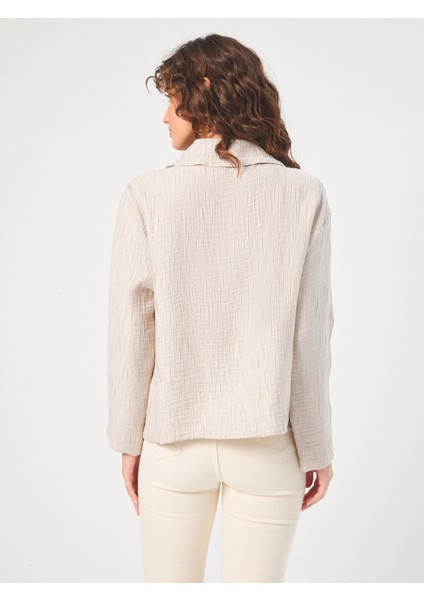 Kendinden Dokulu Rahat Form Ceket 68254 modelleri