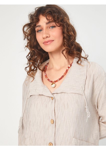 Kendinden Dokulu Rahat Form Ceket 68254 fırsatları