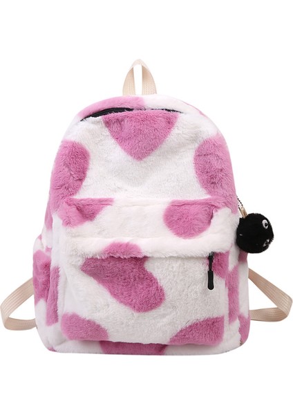 Yeni Kampüs Küçük Taze Büyük Kapasiteli Tüylü Sırt Çantası (Yurt Dışından)