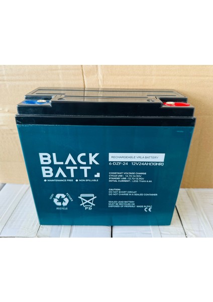12 Volt 24 Amper Jel Elektrikli Motor Aküsü