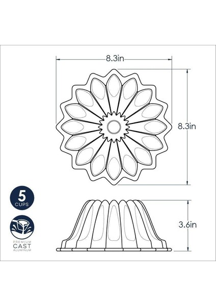 Nordicware Lotus Bundt Kek Kalıbı (84177)