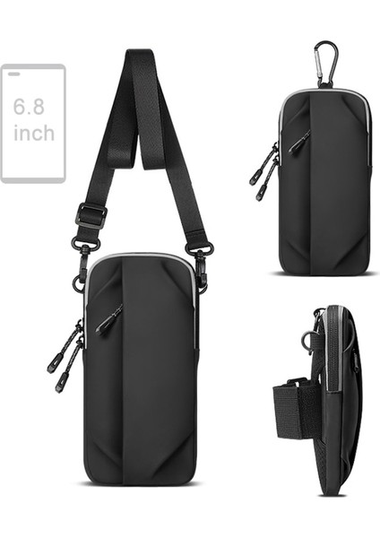 PLZ Shop Açık Spor Fitness Crossbody Çanta Cep Telefonu Kol Çantası (Yurt Dışından)