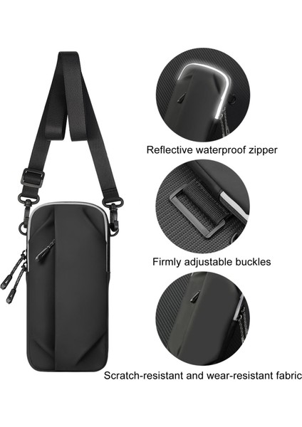 PLZ Shop Açık Spor Fitness Crossbody Çanta Cep Telefonu Kol Çantası (Yurt Dışından)