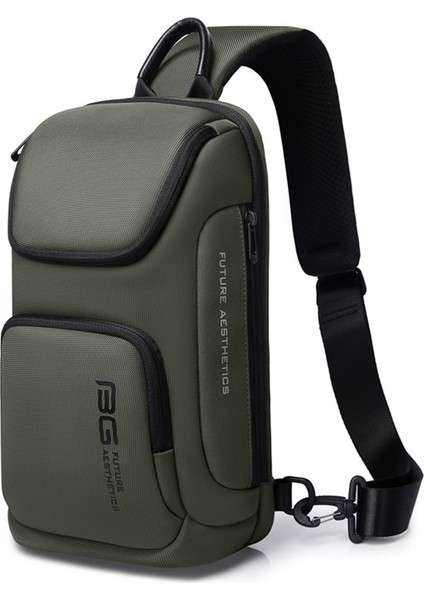 BG-7565 Erkekler Su Geçirmez Hırsızlık Anti-Crossbody Göğüs Çantası (Yurt Dışından)