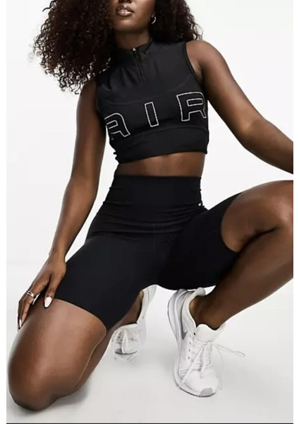 Air Dri-Fıt 1/4 Fermuarlı Sıkı Kesim Kadın Crop T-Shirt modelleri