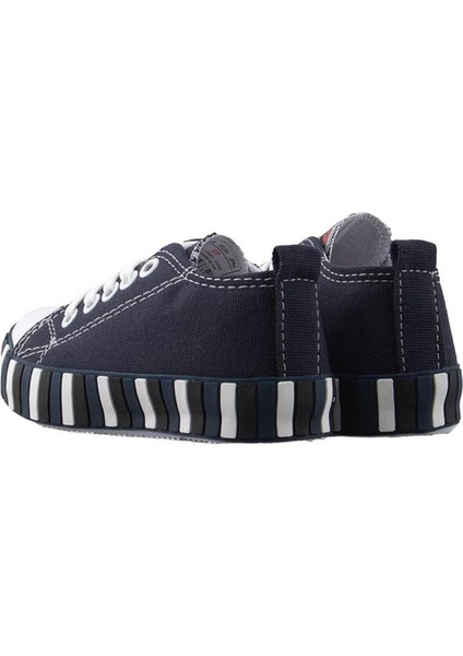 Unisex Çocuk Keten Kısa Convers Modeli Bağcıklı Spor Ayakkabı LACİVERT modelleri