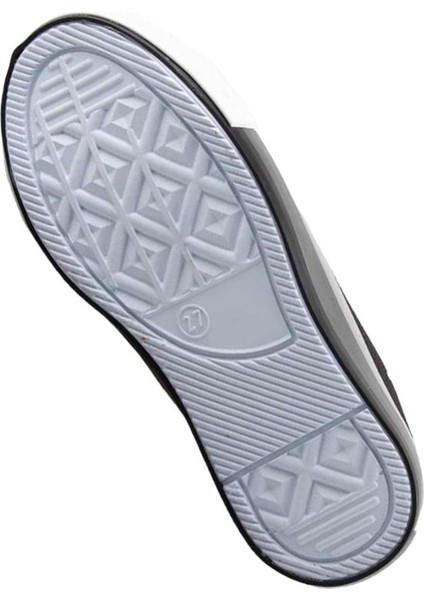 Unisex Erkek Kız Çocuk Keten Kısa Convers Modeli Bağcıklı Spor Ayakkabı Siyah