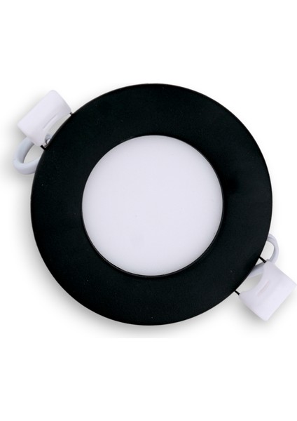 Eco Sıva Altı Siyah Spot Panel LED 3 Watt Beyaz Işık 6500 K