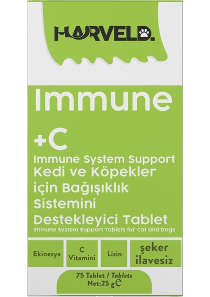 Immune+C Kedi ve Köpekler Için Tablet 75 fırsatları