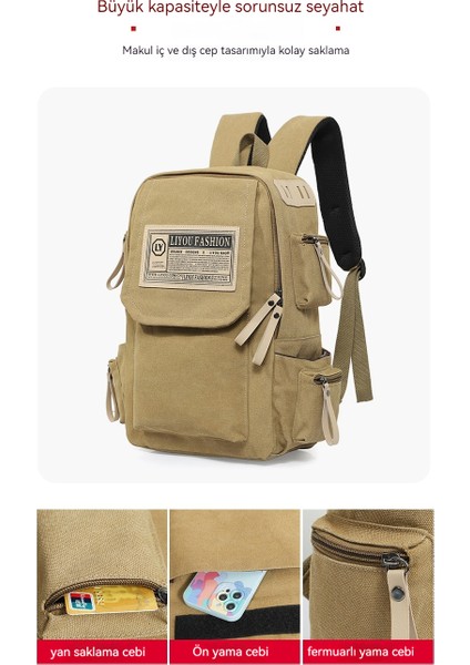 Şık Kanvas Dış Mekan Sırt Çantası (Yurt Dışından) fiyatları