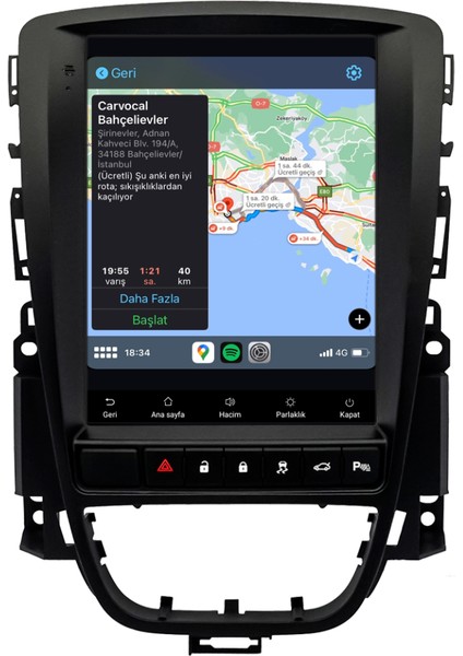 Opel Astra J (2010-2019) Android 14 Multimedya Carplay 10 Inch 6 GB Ram / 128 GB Hafıza CRV-4381XDA