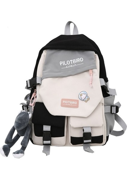 Okul Çantası Kadın Üniversite Öğrencisi Tasarım Sırt Çantası Lise Ortaokul Öğrencisi Küçük Taze Sırt Çantası (Yurt Dışından)