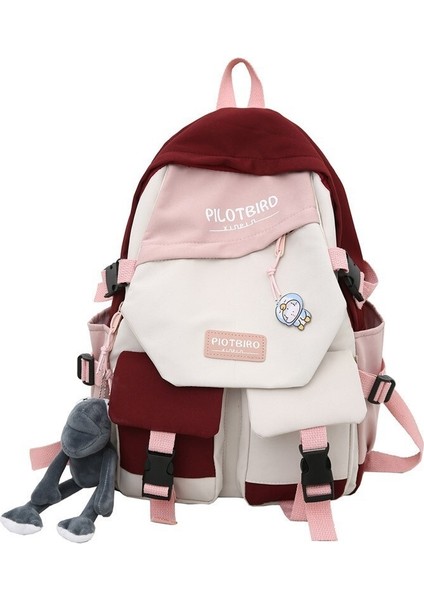 Okul Çantası Kadın Üniversite Öğrencisi Tasarım Sırt Çantası Lise Ortaokul Öğrencisi Küçük Taze Sırt Çantası (Yurt Dışından)