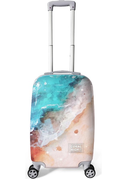 Renkli Desenli Pc Kabin Boy Valiz (50CM) 16811