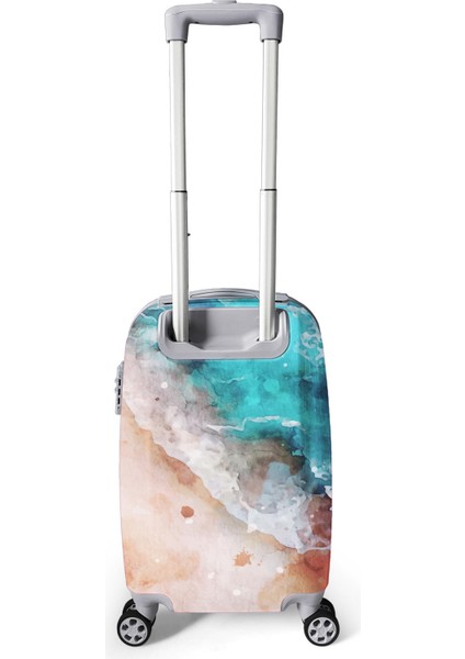 Renkli Desenli Pc Kabin Boy Valiz (50CM) 16811 fırsatları