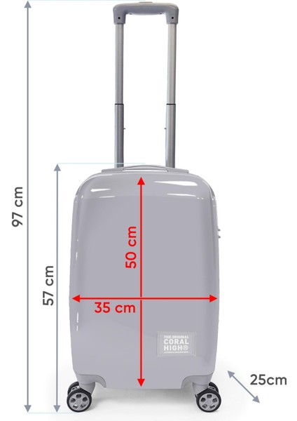 Renkli Desenli Pc Kabin Boy Valiz (50CM) 16811 indirimleri