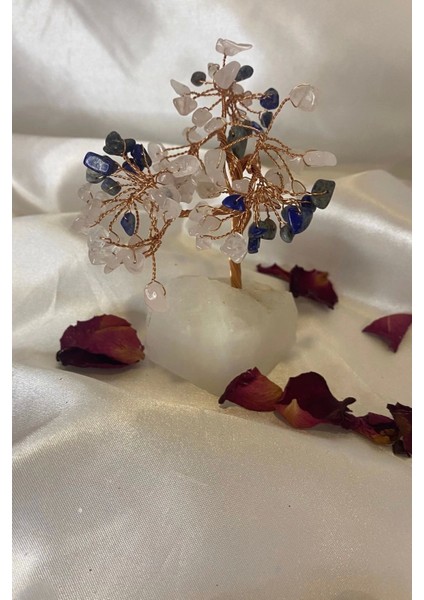 Doğaltaş Lapis Kuvars Quartz Taşı Doğal Taş Bakır Hayat Ağacı Negatif Enerji Taşıı