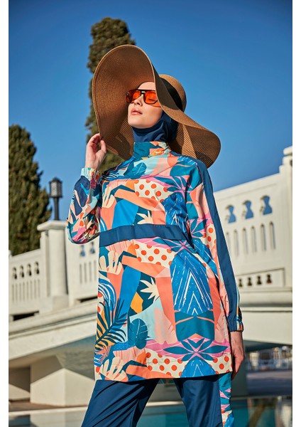 Paraşüt Su Iticili Tam Kapalı Tesettür Mayo R082 Turanj