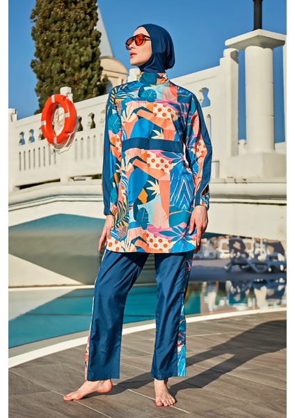 Paraşüt Su Iticili Tam Kapalı Tesettür Mayo R082 Turanj fiyatları