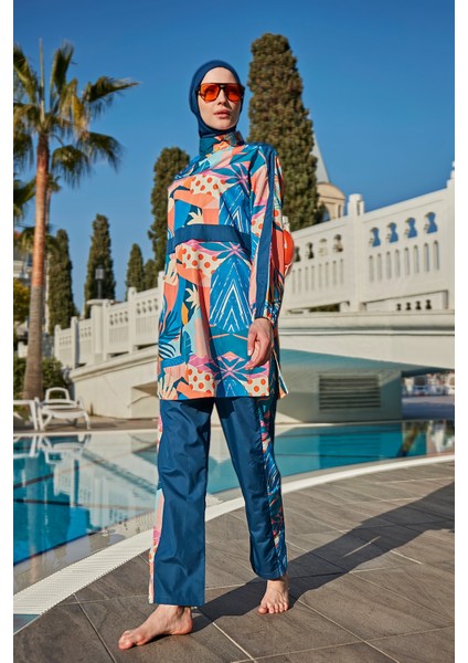 Paraşüt Su Iticili Tam Kapalı Tesettür Mayo R082 Turanj modelleri