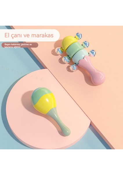 Bebek Kum Çekici, Bebek Oyuncağı, El Çıngırak, Bebek El Kavrama Eğitimi, Yenidoğan Çıngırak Fabrika Doğrudan Temini (Yurt Dışından)