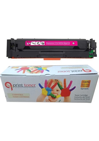 Hp CF415A Muadil Toner Çipsiz Kırmızı Mg 2100 Syf W2033A 415A