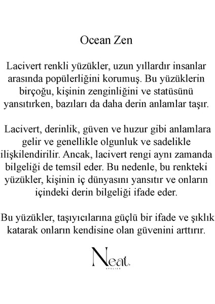 Ocean Zen Kadın Çelik Yüzük modelleri
