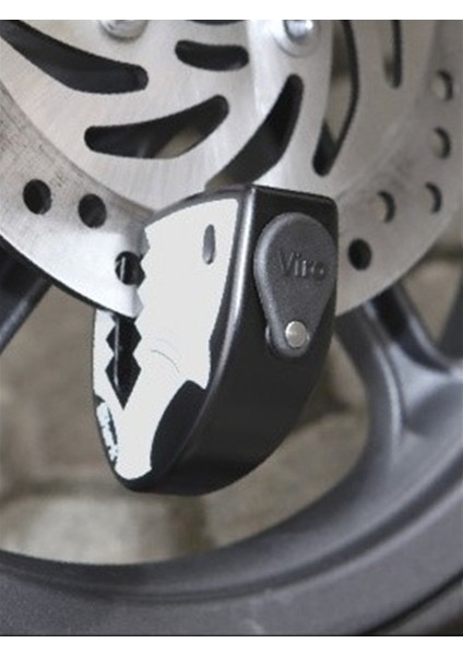 Shark - Ekstra Dayanıklı, Motosikletler Için Uygun, 5.5mm Kırılmaz - Kesilmez Disk Kilidi