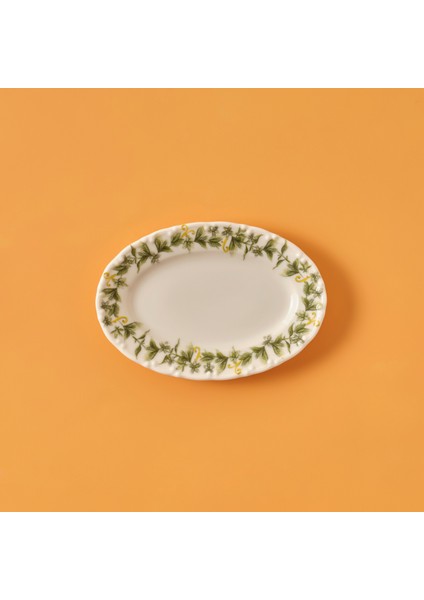 Sicilia Porselen Kayık Tabak Yeşil (20 Cm)