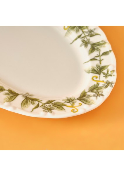 Sicilia Porselen Kayık Tabak Yeşil (20 Cm) fiyatları