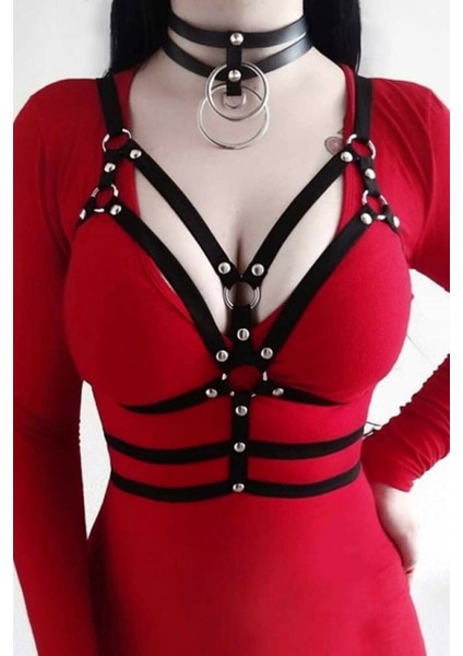 Fantazi Harness Deri Kostüm