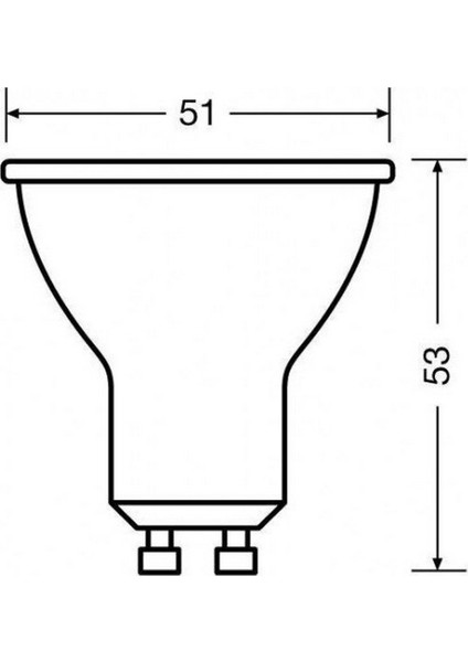 10 Adet Osram LED Value 6,9W =80W 6500 Kelvin Beyaz GU10 LED Spot