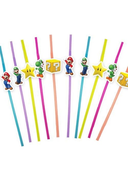 Süper Mario Artistik Pipet 10 Adet
