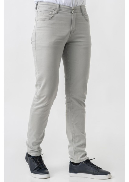 Bern J2425 Normal Fit Pamuklu Likralı 5 Cep Jean Pantolon Gri fiyatları