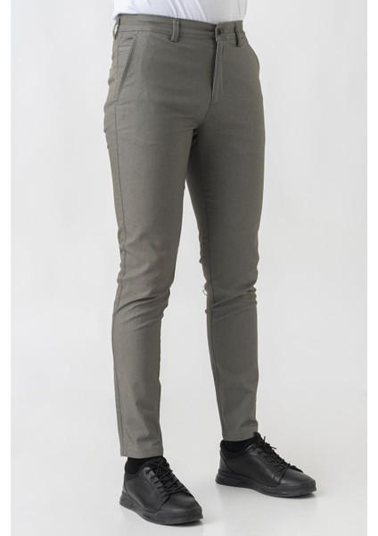 Arbon P1014 Slim Fit Pamuklu Likralı Kupon Pantolon Haki modelleri