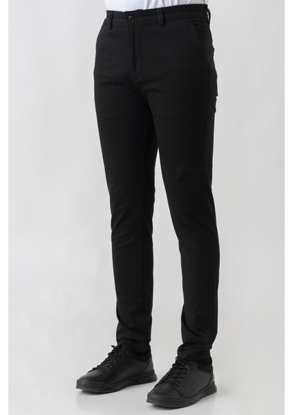 Aigle P1013 Likralı Slim Fit Arya Pantolon Siyah modelleri