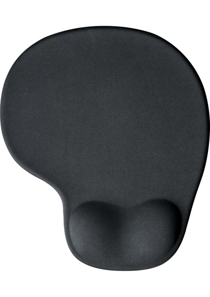 Bilek Destekli Mousepad Ergonomik Kaymaz Taban Siyah Mousepad - Oval