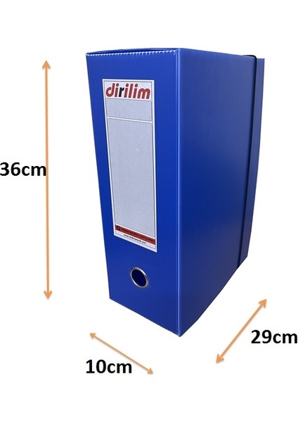 Dirilim Plastik Arşiv Klasörü , Arşiv Dosyası ve Proje Kutusu 36X10X29-29X10X36CM