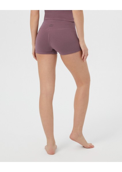 Kadın Lila Mini Boxer Şort - EcoVero Viskoz, Yüksek Bel, Çift Kat Kumaş, Önü Dikişsiz, Rahat Viskoz Şort fiyatları
