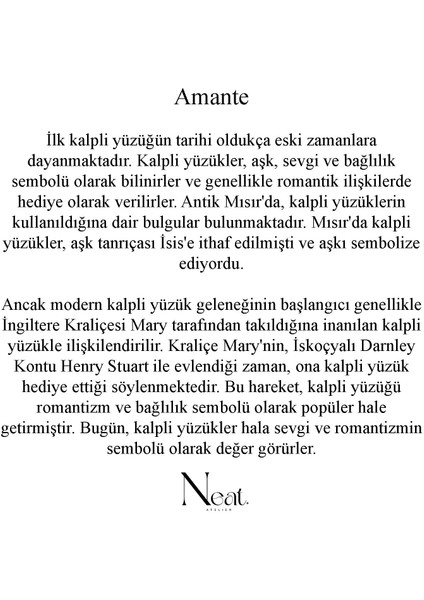 Amante Kadın Çelik Yüzük