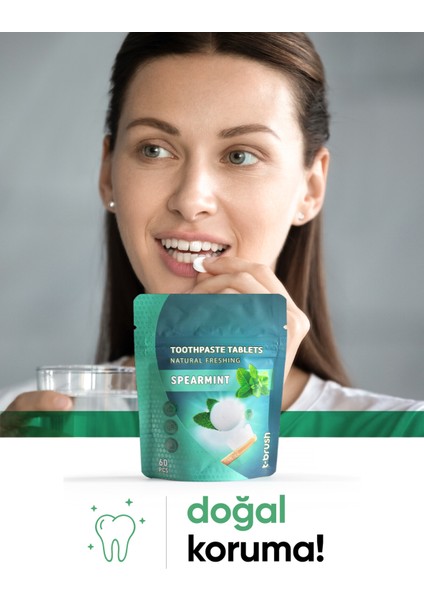 Smokers Nane Aromalı Diş Macunu Tableti - 30 Tablet