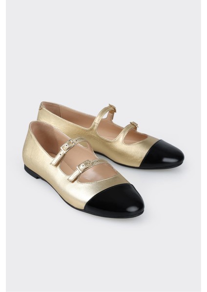 Gold Deri Kadın Babet fiyatları