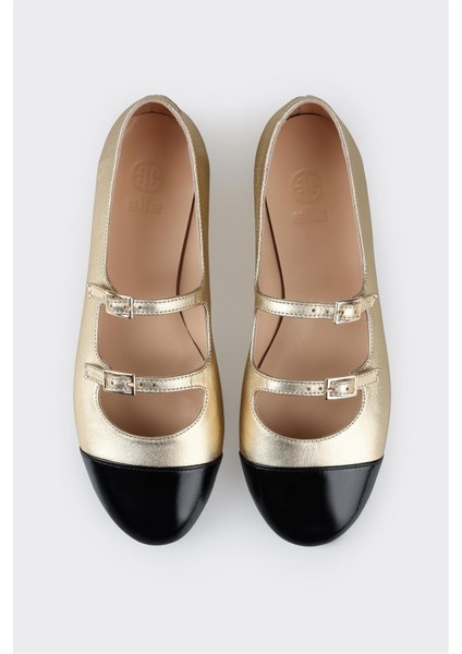 Gold Deri Kadın Babet fırsatları