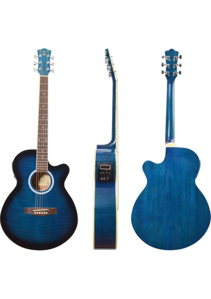 Gitar Akustik Extreme Sahne Gitarı (XAC45EQ4BLS)