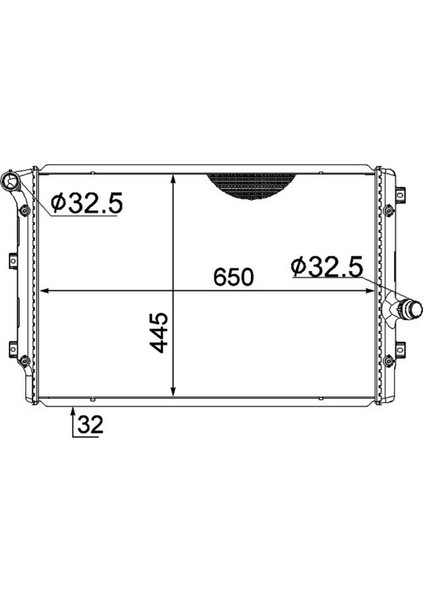 Radyatör Mechanical Jetta 1.6 Tdi 2010 -A3 03 Mek 650X448X26 650X448X34 18051