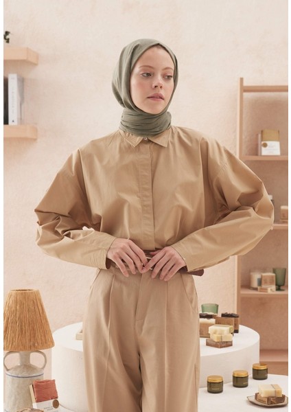 Soluk Efektli Vual Şal Zeytin Ağacı