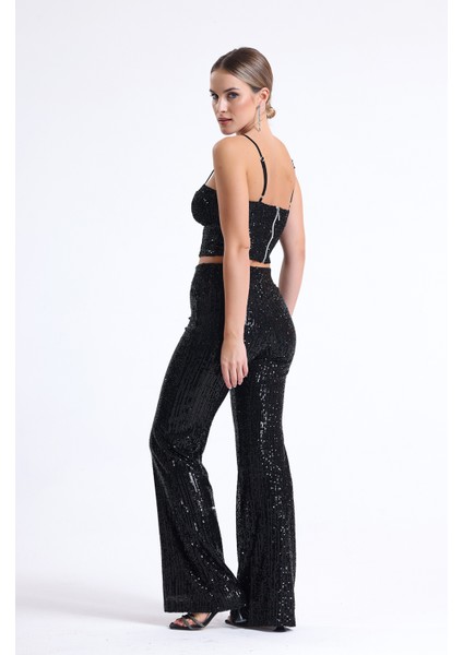 Beli Lastikli Payet Abiye Pantolon | PNT35233 indirimleri