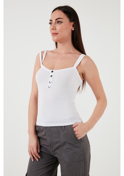 Regular Fit Ip Askılı Atlet Bayan Atlet 24Y0696K1
